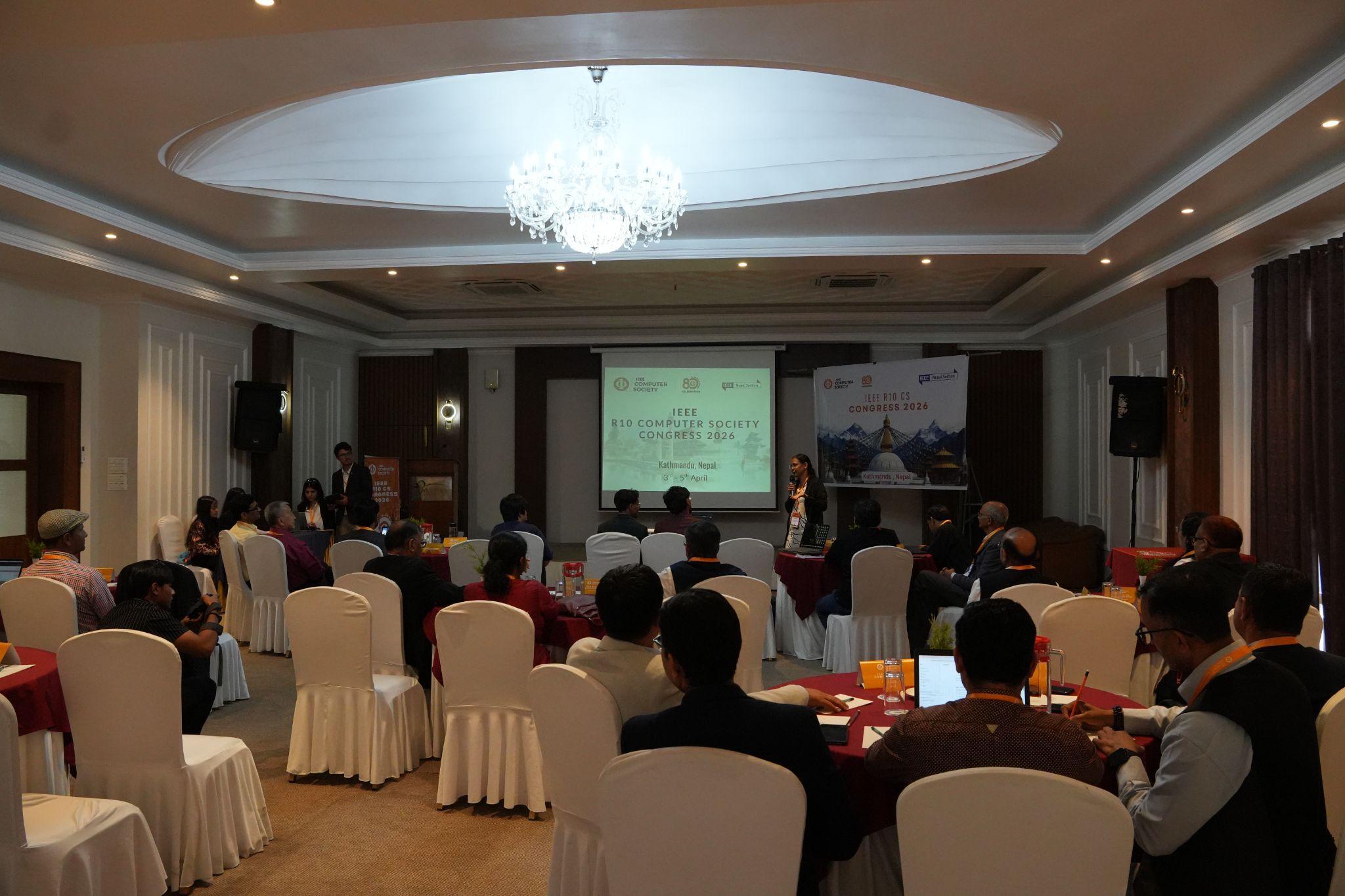 Session in progress — Day 2, IEEE R10 CS Congress 2026